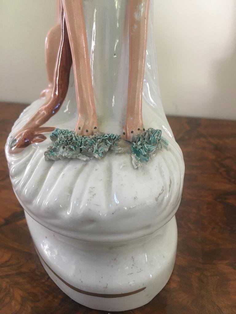 Fine Pair of Antique Staffordshire Greyhounds - Image 3